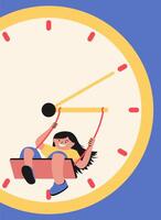 Conceptual Watch Metaphor Abstract Illustration vector