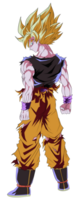 High quality image of Son Goku SSJ, the Saiyan warrior png