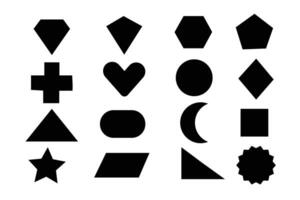 Design various shapes icons, shape icon. vector
