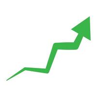 Green Indication arrows. Up arrows, statistic financial graphic. vector