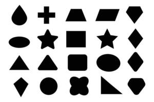 Geometric shapes set. vector