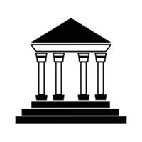 Bank icon for web and mobile app. Bank sign and symbol, museum, university. vector