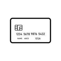 Credit Card Icon. Credit card payment icon vector