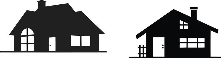clean house shapes, construction icon , vector