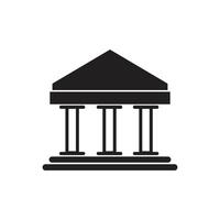 Banking Icon Design. Building icon. Bank, museum, university sign and symbol. vector