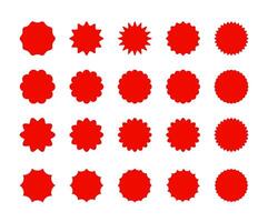 Badge Sticker Icon Set. Element of labels On White Background. vector