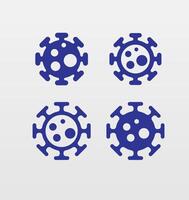 Virus icon in line style vector