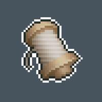 Outlined String Material in pixel art style with isolated background vector