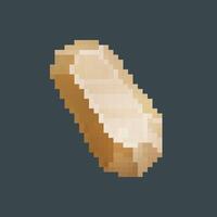 topaz gemstone in pixel art style with isolated background vector