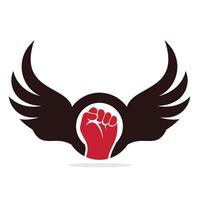 Wing fist design. vector
