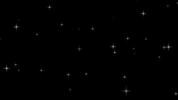 Shiny stars on black background, twinkling stars animation , blinking stars motion animation. video