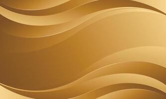 Elegant gold luxury background. Abstract wave shapes vector