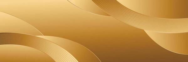 Abstract Gold luxury curve background vector