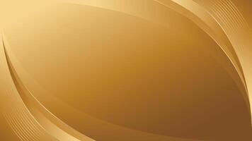 Elegant Gold Background with Abstract Smooth Curves in Luxury Style. Modern wallpaper vector