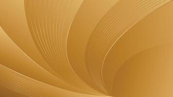 Elegant Gold Background with Abstract Smooth Curves in Luxury Style. Suitable for templates, banners, cards, covers, awards, sales, events, websites, pages and more vector