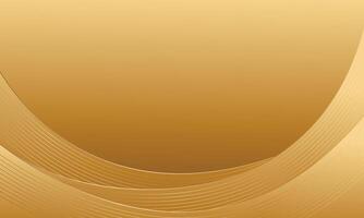 Simple abstract gold curved background vector