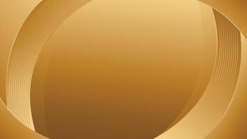 Modern golden curved background vector