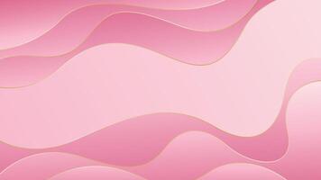Abstract soft pink wave background vector