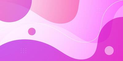Abstract colorful bright pink wave background. Simple wave shapes geometric pattern. Curve background trendy design. vector