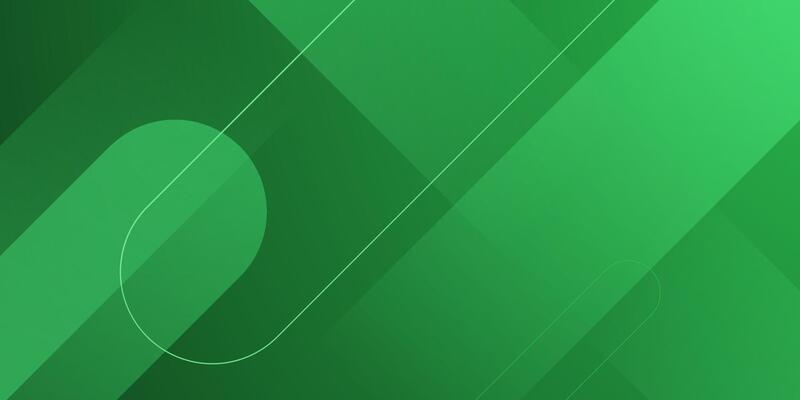 Abstract overlap green dynamic color background. Trendy shapes element pattern.