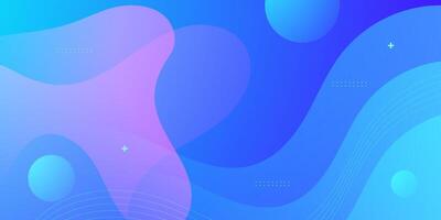 Abstract colorful blue wave fluid background. Simple dynamic background with wave pattern. vector