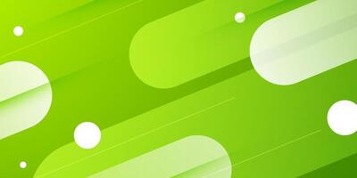 Abstract colorful green dynamic background. Trendy shapes overlap pattern background. vector