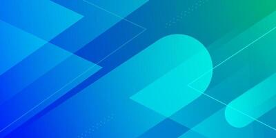 Abstract dynamic gradient blue and green background. Trendy overlap shapes pattern background. vector