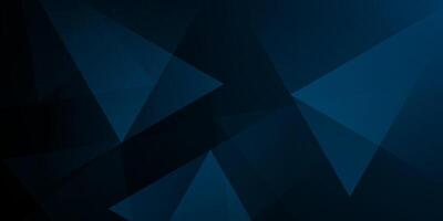 Abstract dark blue triangle fractal background. Cool design pattern background. vector