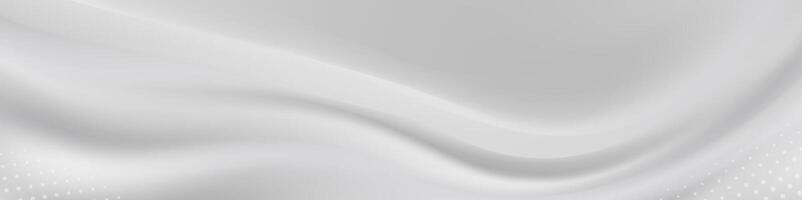 Abstract soft white flowing background vector