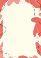 Abstract background page border vector