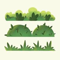 Different doodles of grass vector