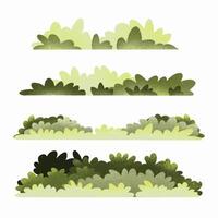Grass set of elements vector