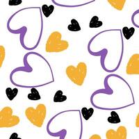 A pattern with hearts on it vector