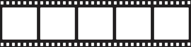 Black film strip design vector