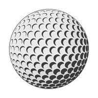 Golf ball illustration vector