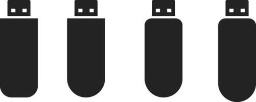 flash disk icon. USB icons. memory sign. pen drive symbol vector
