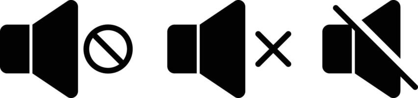 no sound icon. Volume icon. speaker mute icon sign. Silent mode icons vector