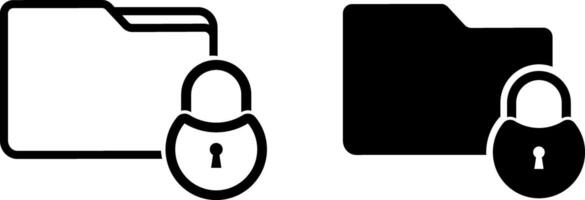 Locked folder icon set.. Security shield symbols. Locked simple. Password protected. padlock sign vector