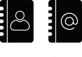 Address book icon set. phonebook icon symbol. Document signs vector