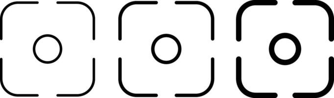 Capture icons. Focusing frame. Sharpened capture symbol. Photo scan sign snapshot capture photograph vector