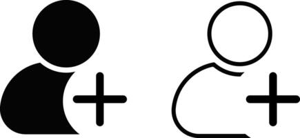 add to friend icon. people collection symbol. avatar icon set. Profile icons. new user signs vector
