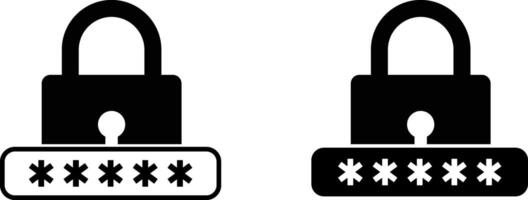 lock icon set. Locked icon with star. Password protected. padlock sign. Security shield symbols vector