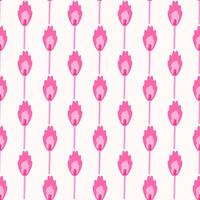 Pink matchstick seamless pattern. Cute, soft and romantic vibe. Simple charming pink print. Perfect for Valentine's Day or love themed projects. vector