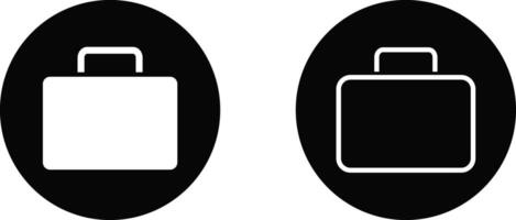 Briefcase icon collections. Business briefcase sign. Business bag, portfolio symbol. suitcase, portfolio symbol vector