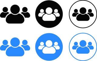 avatar icon set. Profile icons. user sign. people collection symbol vector