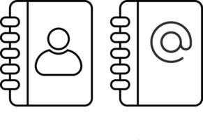 Address book icon set. Document sign. phonebook icon symbol vector