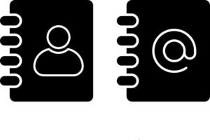 Address book icon set. phonebook icon symbols. Document sign vector