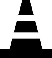 traffic cone icons set. safety cones. Tools collection. representing road safety and construction warning vector