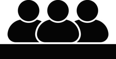 meeting icon set. teamwork discussion symbol design. conference business digital communication vector