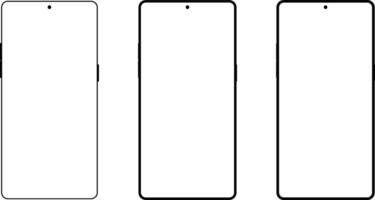 smartphone or mobile icon set. Responsive web design icons symbol. Digital device sign vector